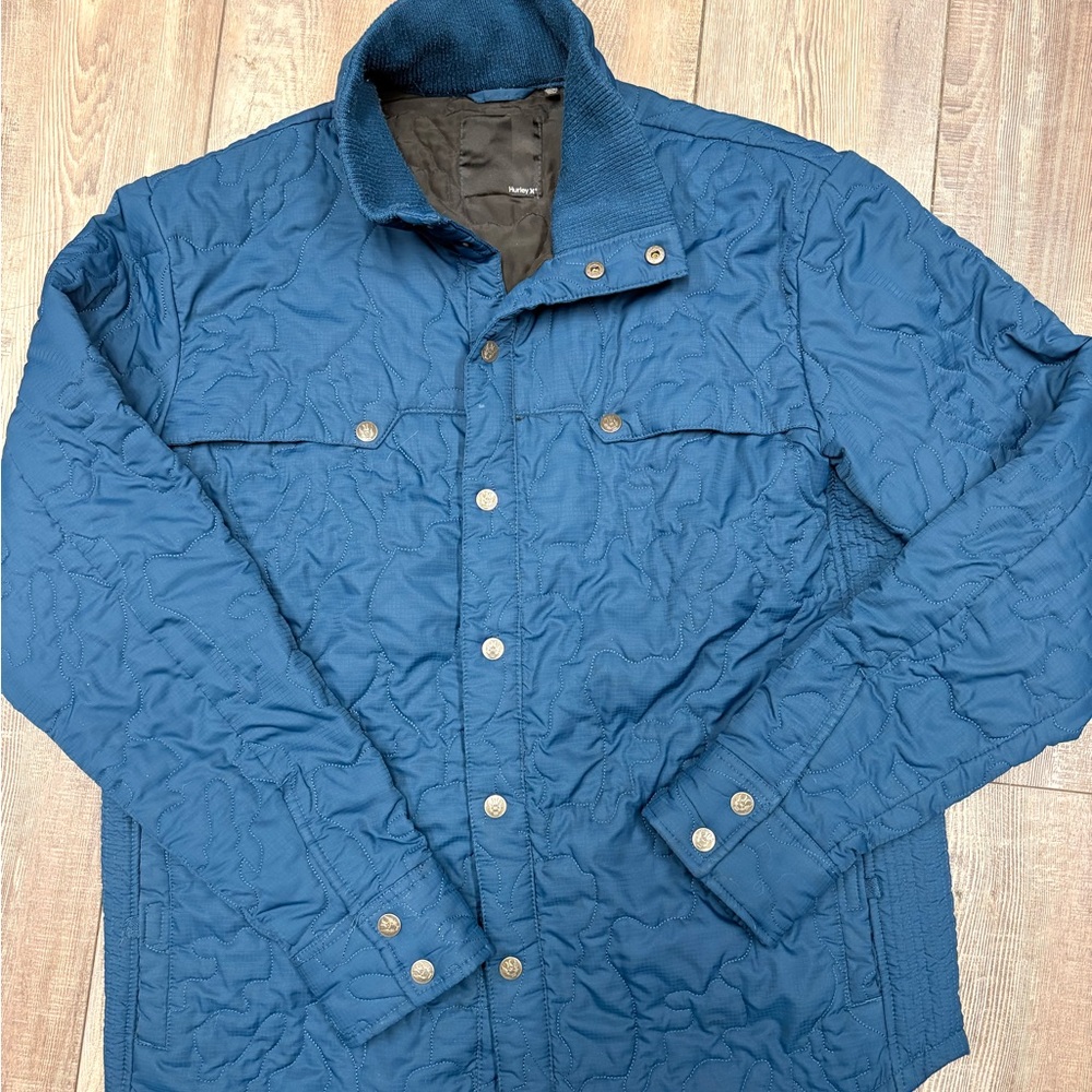 Hurley Men's Deep Blue Quilted Jacket